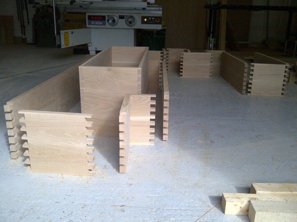 Handmade dovetailed oak funriture and cabinetry, desinged and made in Chester, Cheshire