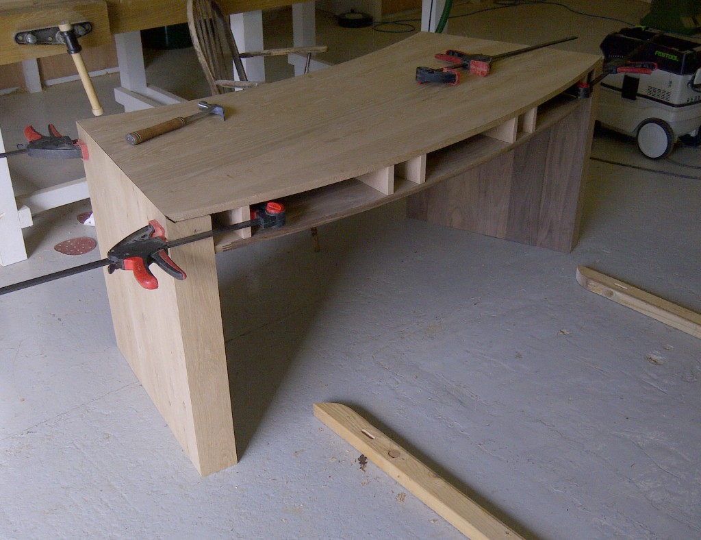 Bespoke furniture handmade walnut oak desk study