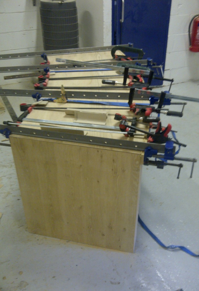 Handmade Bespoke Oak Furniture Oak and Walnut Crescent Desk