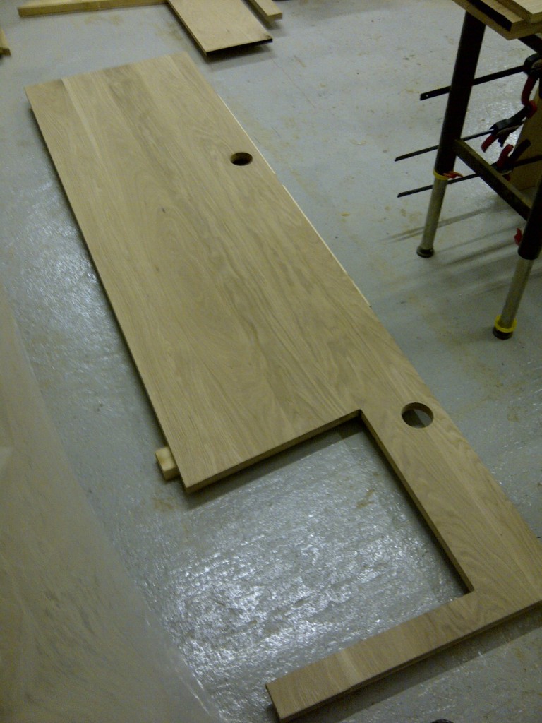 Solid hardwood oak fitted handmade home office study