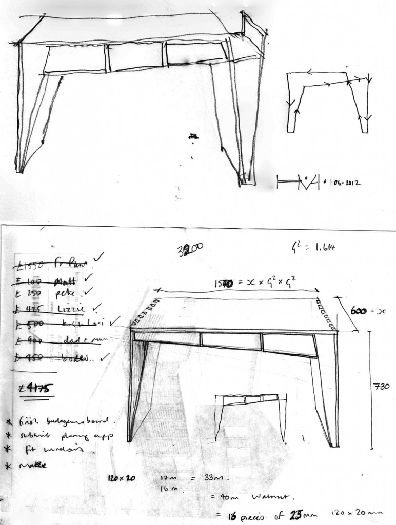 Handmade desk design bespoke cabinet maker HM HandMade Cheshire, CHester, Liverpool, Wirral and surrounding areas