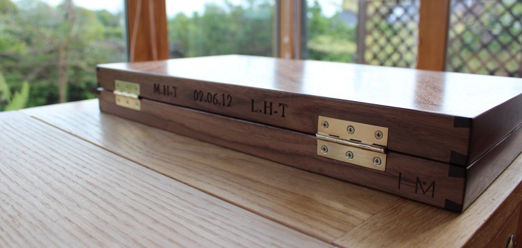 Handmade backgammon baord