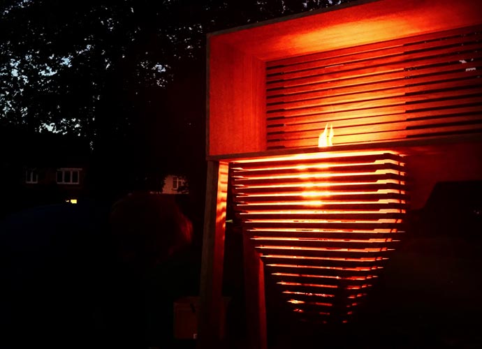 Tending The Flame by Hugh Miller Furniture. A commission for The National Trust William Morris Red House Museum.