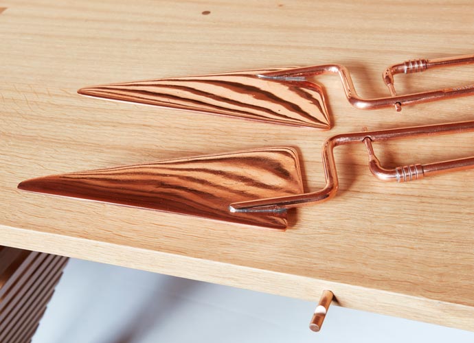 Tending The Flame by Hugh Miller Furniture. A commission for The National Trust William Morris Red House Museum. 